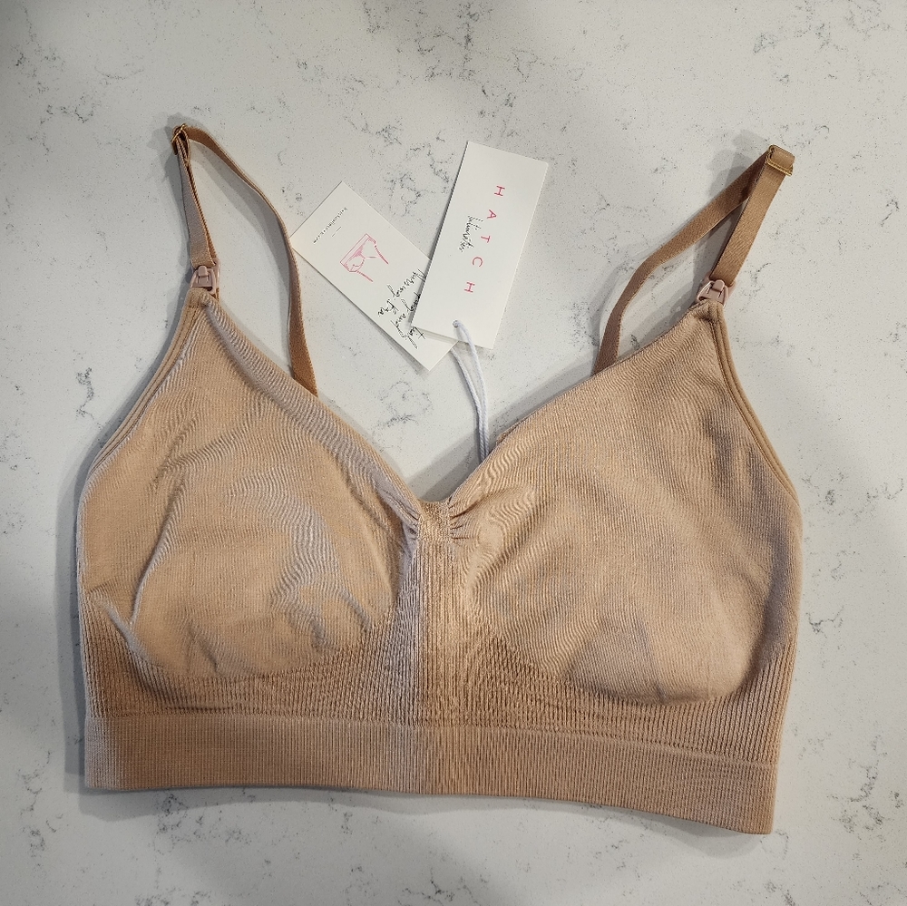 NWT NURSING AND PUMPING BRA Sand